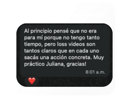 Testimonio real de cliente de Newpatt